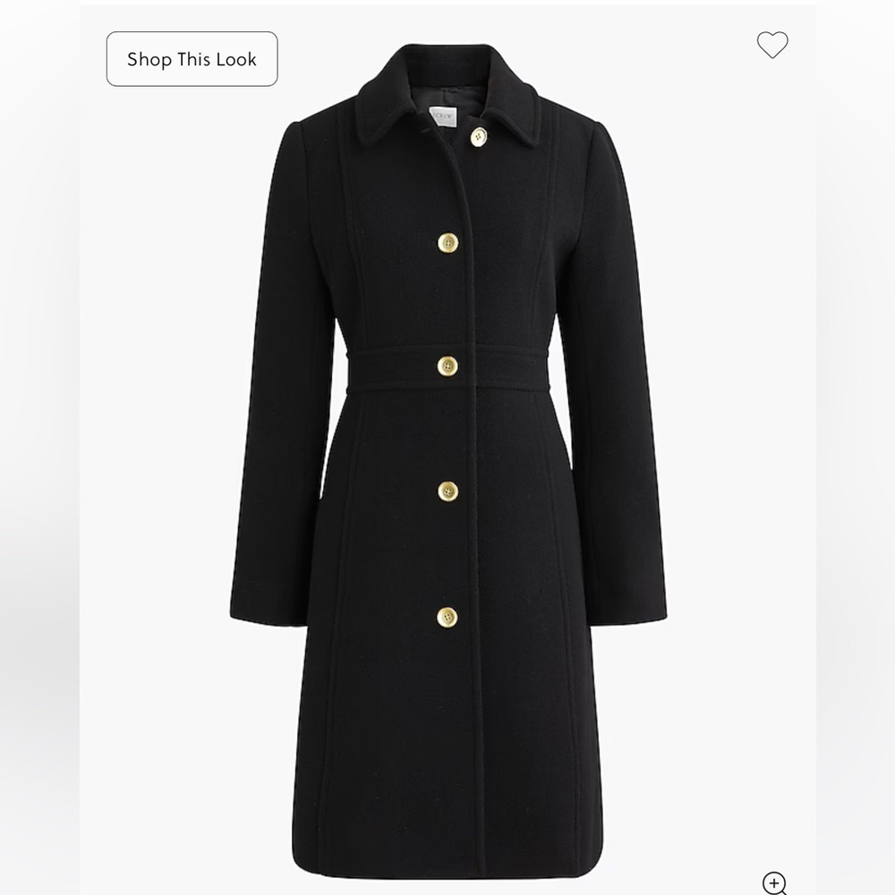 NWT J Crew wool-blend lady day coat